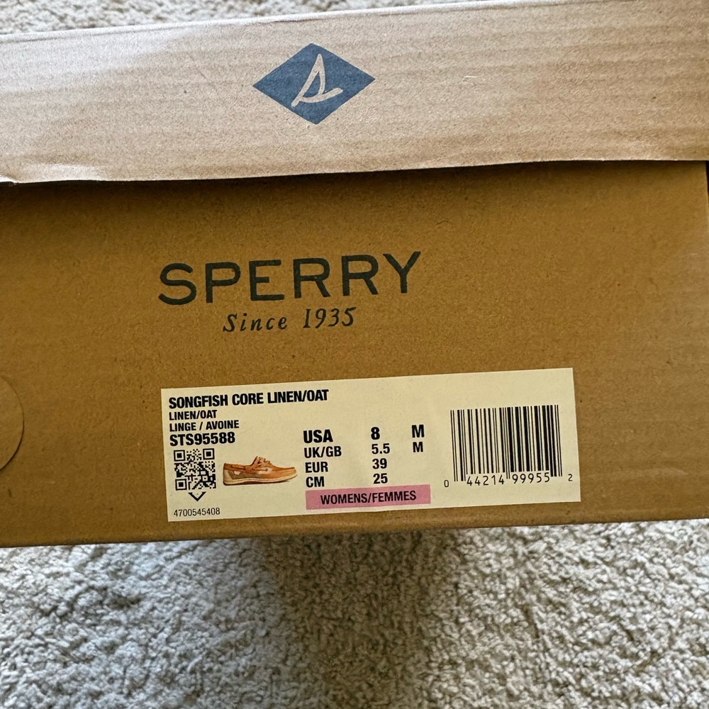 Sperry Women’s Tan Leather Boat Shoes - Picture 5 of 5